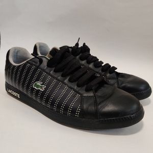 Lacoste low cut, black, size 11 mens
